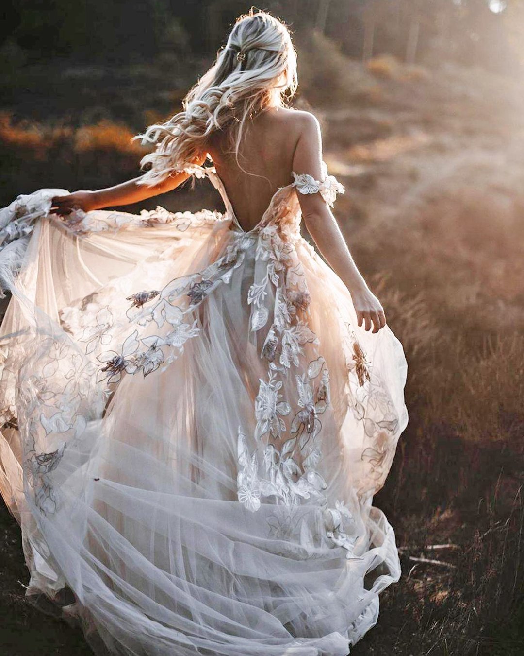 rustic wedding dress